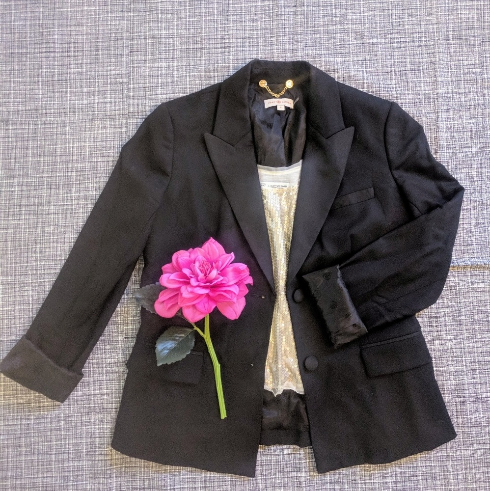 Tory Burch two button Blazer black